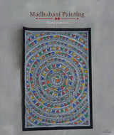 Madhubani Hand Painting: Fairy dancing with animals