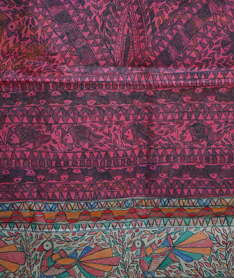 Madhubani Hand Painted Dupatta