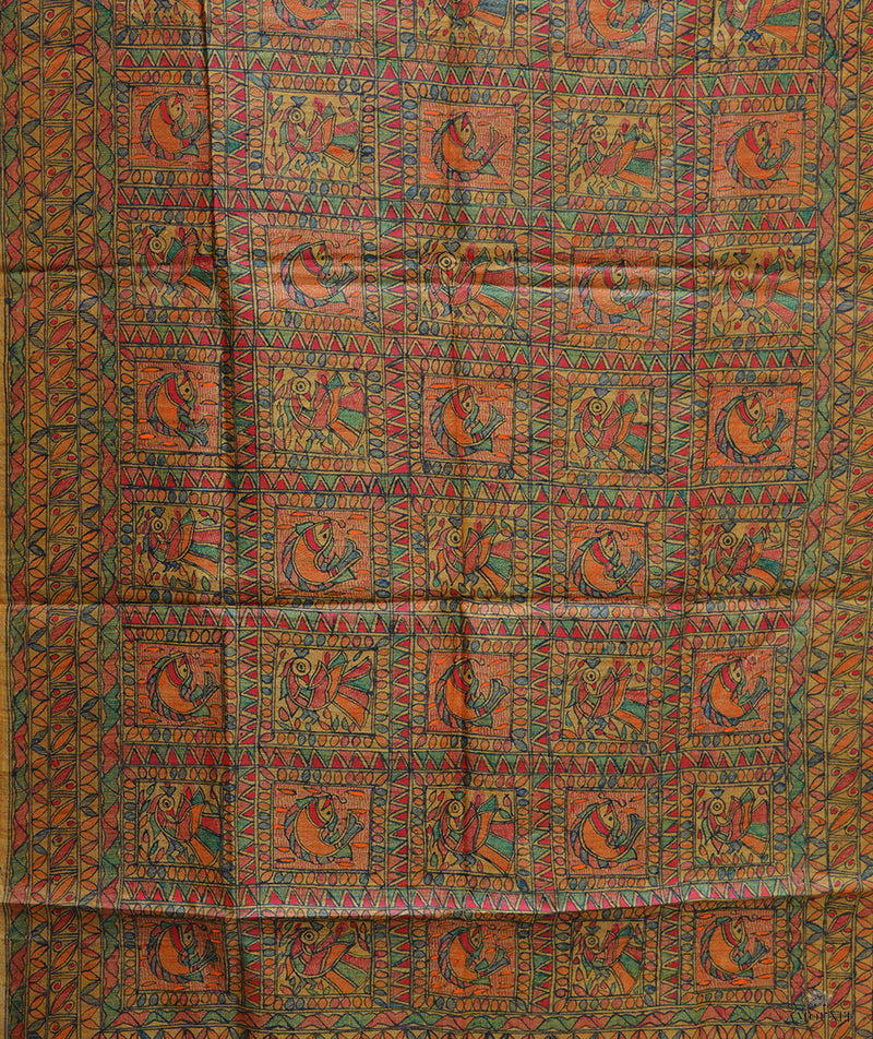 Madhubani Hand Painted Dupatta