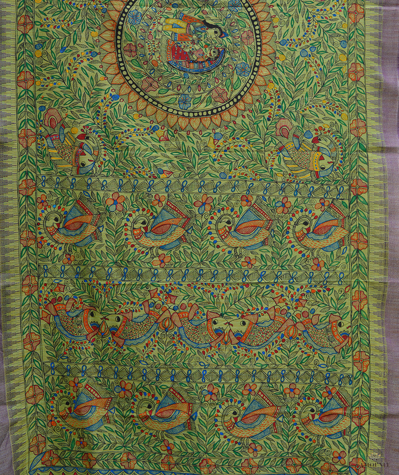 Madhubani Hand Painted Dupatta