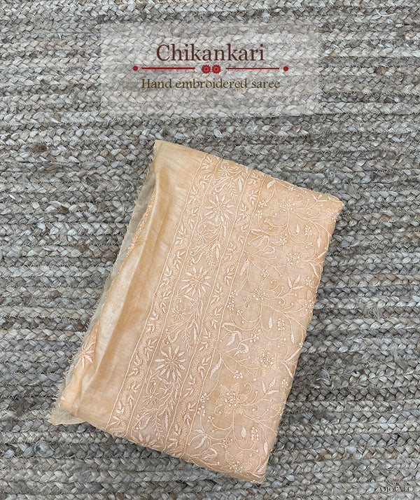 Chikankari Hand Embroidered Saree