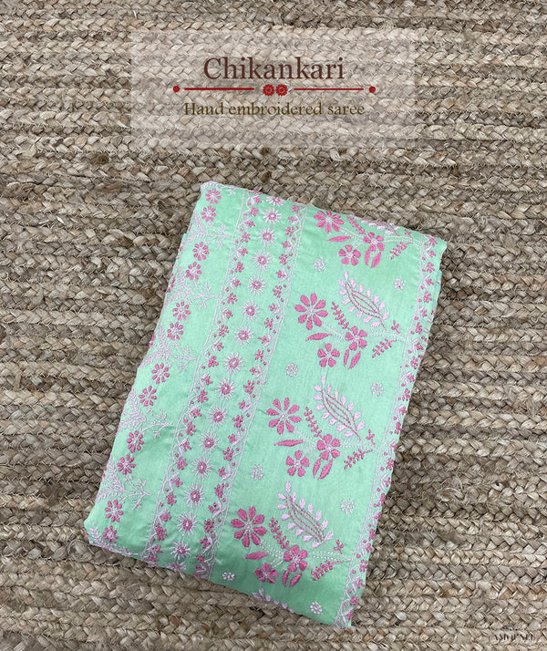 Chikankari Hand Embroidered Saree