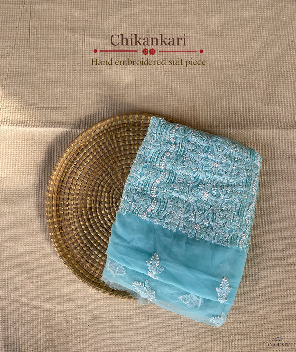 Chikankari Hand Embroidered Suit Piece