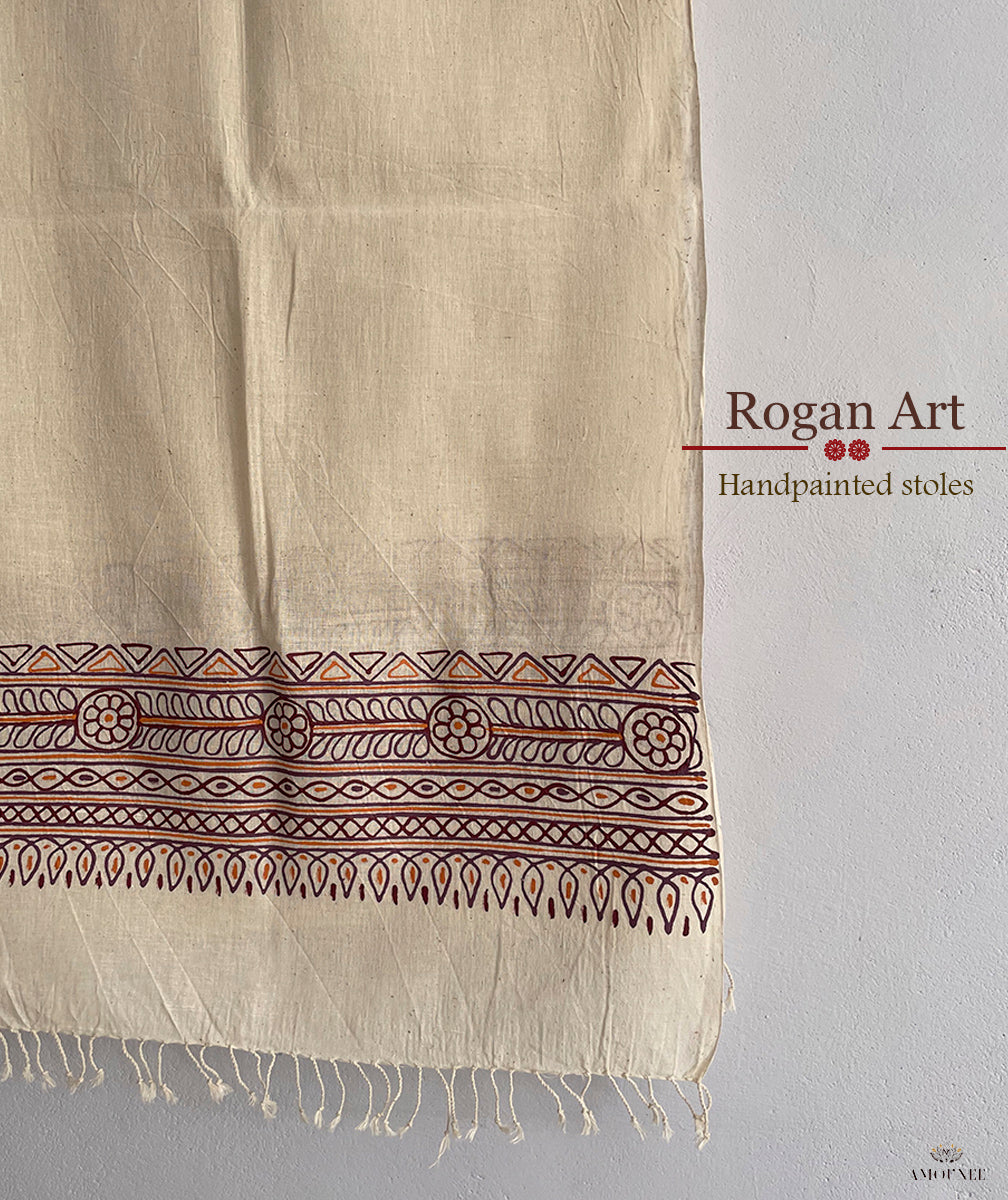 AMOUNEE-Buy rogan art painting cotton stoles online – AMOUNEE ...