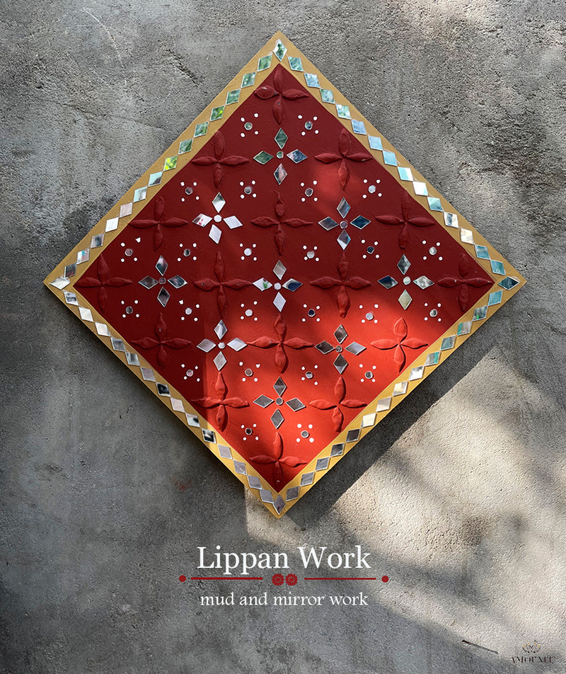 Mud and mirror work (Lipan work)