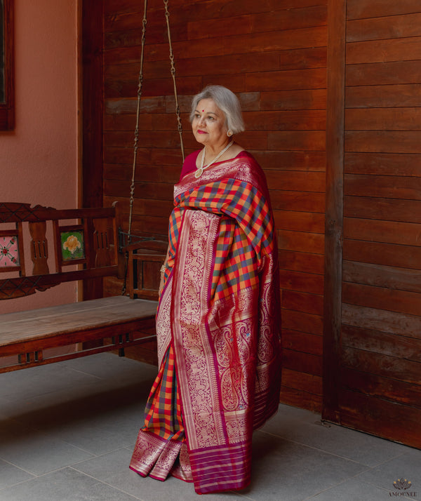 ASHAVALI BROCADE SILK SAREE
