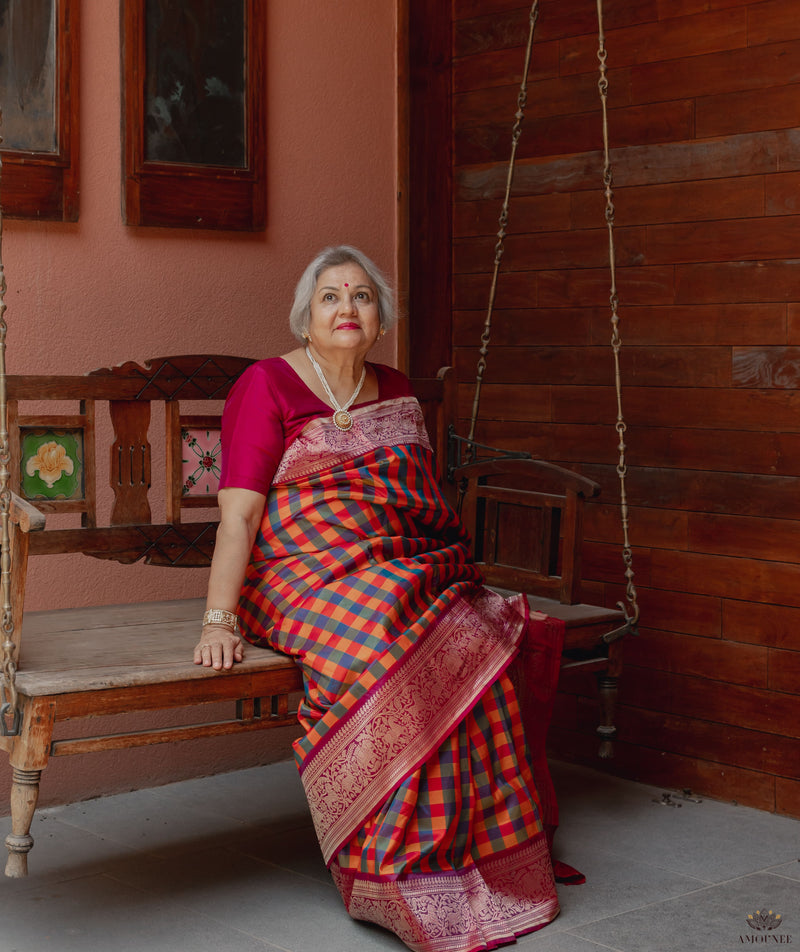 ASHAVALI BROCADE SILK SAREE