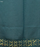 Applique HandStiched Chanderi Saree