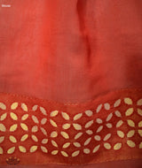 Applique HandStiched Chanderi Saree