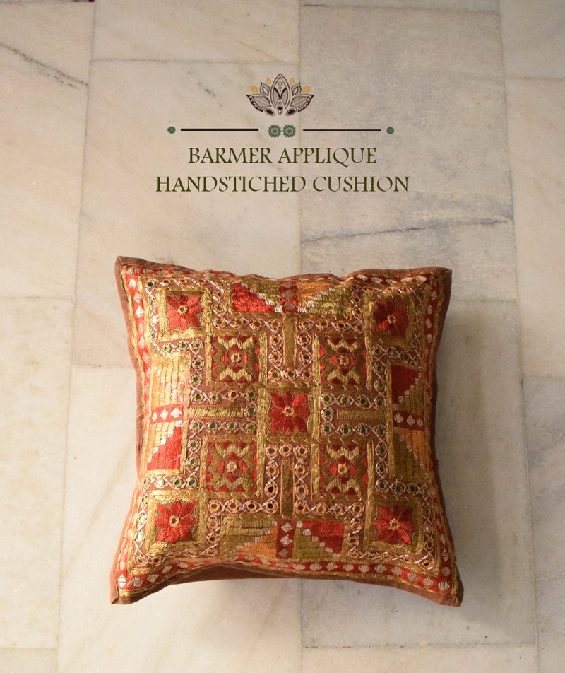 Barmer Applique Cushion