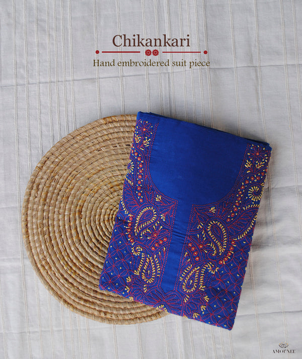 Chikankari Hand Embroidered 3 Piece Suit