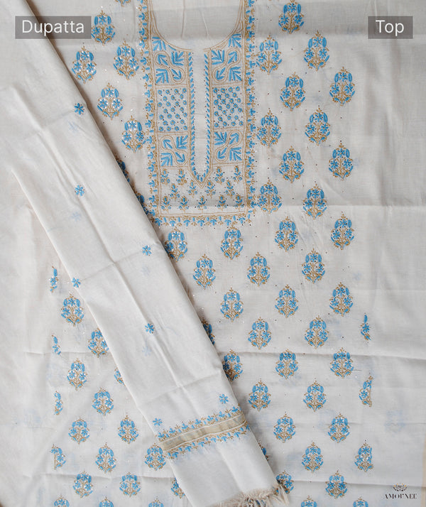 Chikankari Hand Embroidered 2 Piece Suit