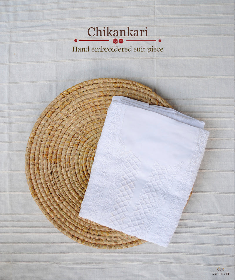 Chikankari Hand Embroidered 2 Piece Suit