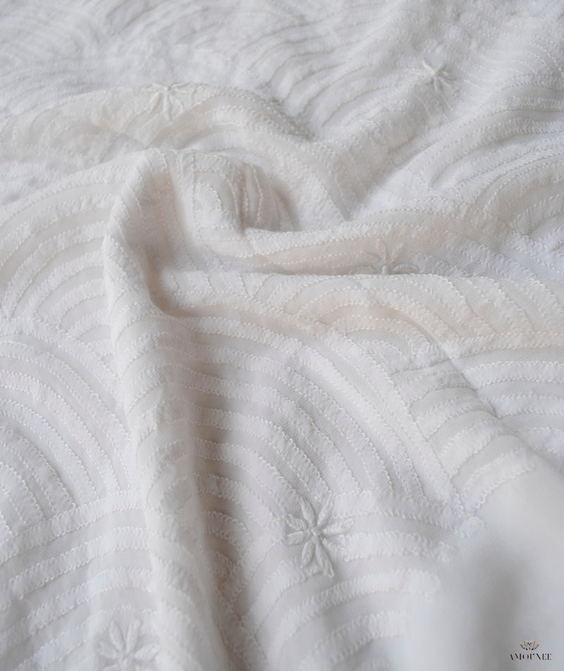 Chikankari Hand Embroidered 2 Piece Suit