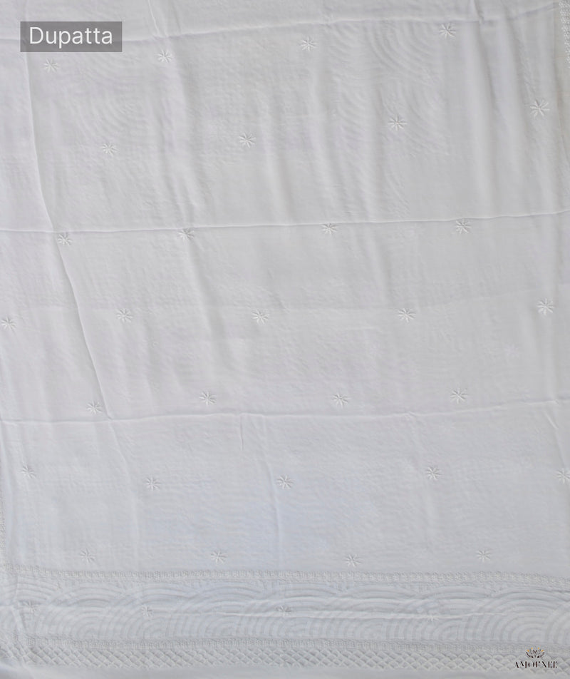 Chikankari Hand Embroidered 2 Piece Suit