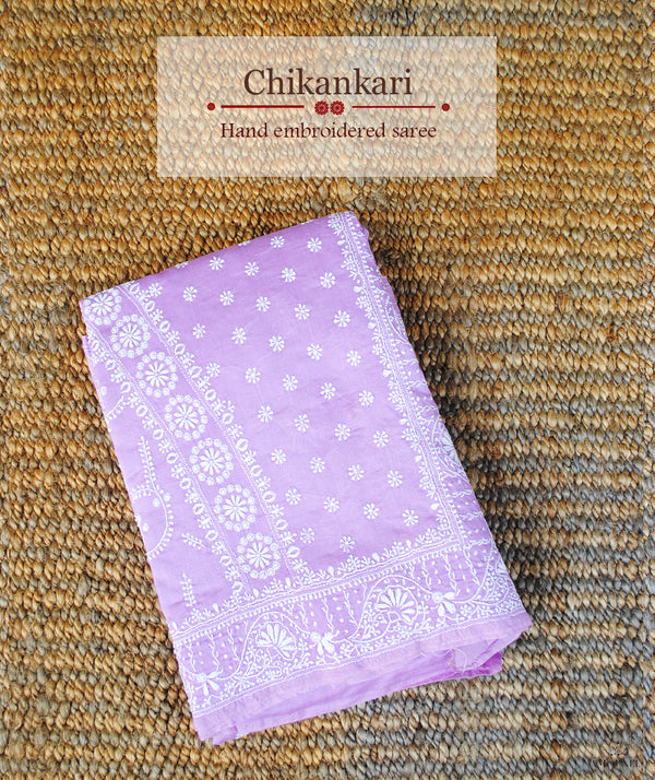Chikankari Hand Embroidered Saree