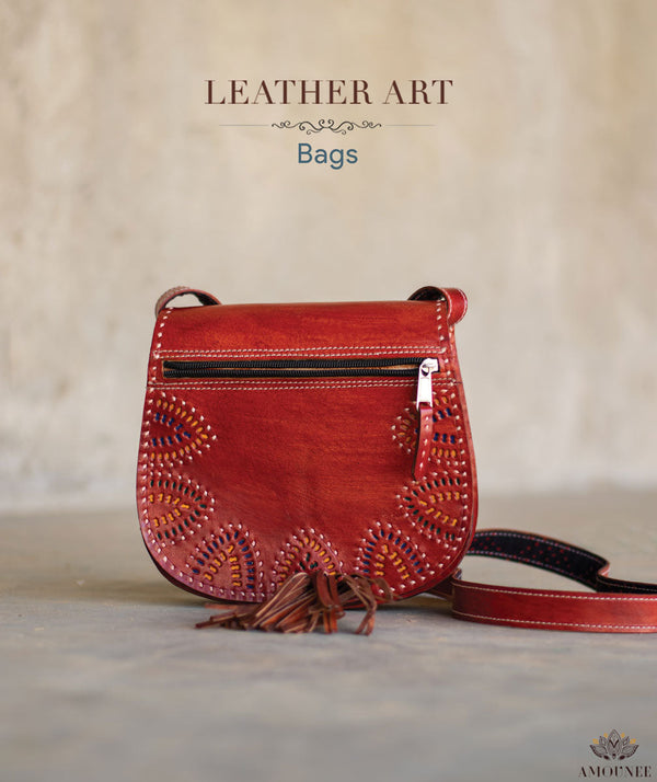 Leather Art Bag