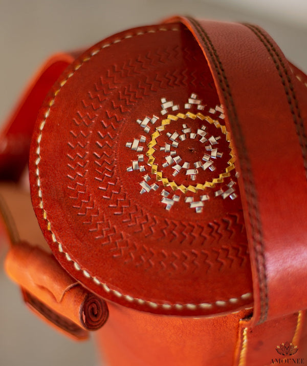 Leather Bottle Bag