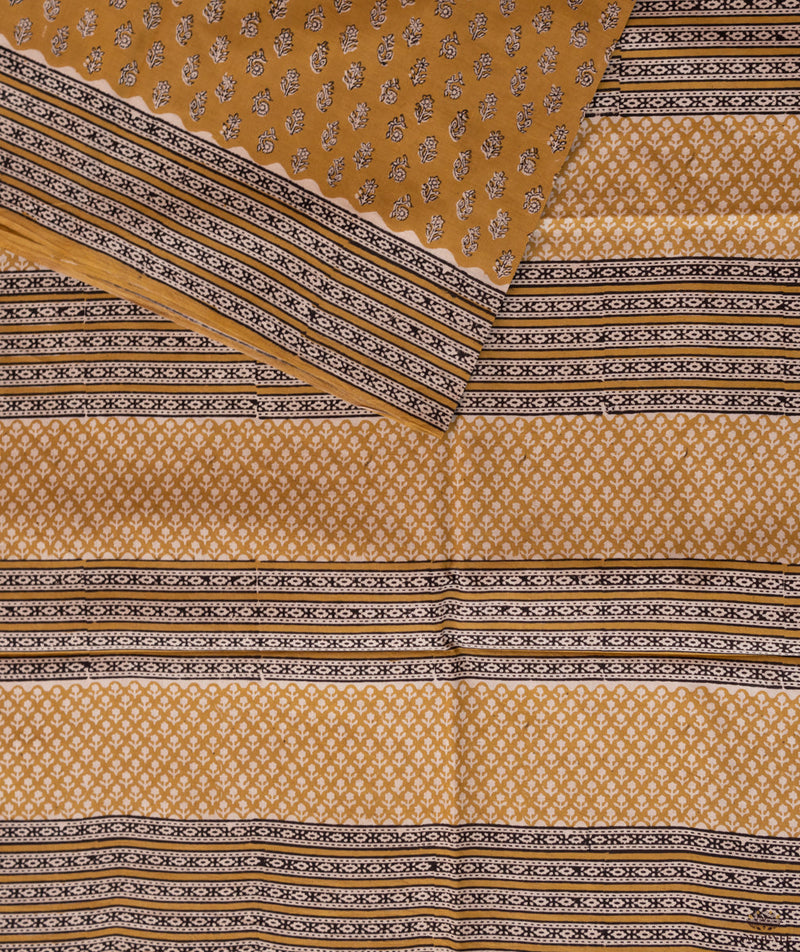 Bagru Handblock Printed Cotton saree