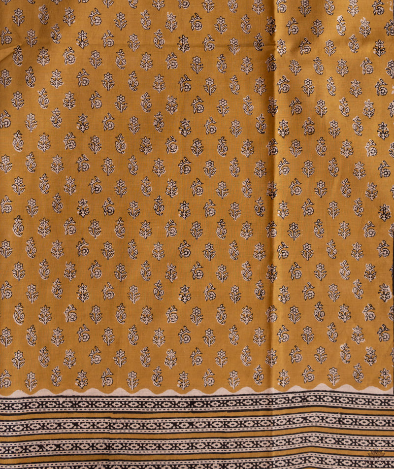 Bagru Handblock Printed Cotton saree