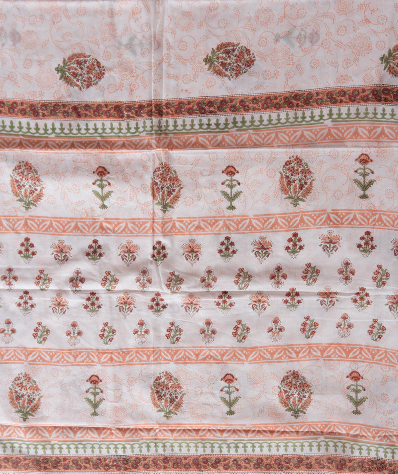 Sanganeer cotton Handblock Printed Saree