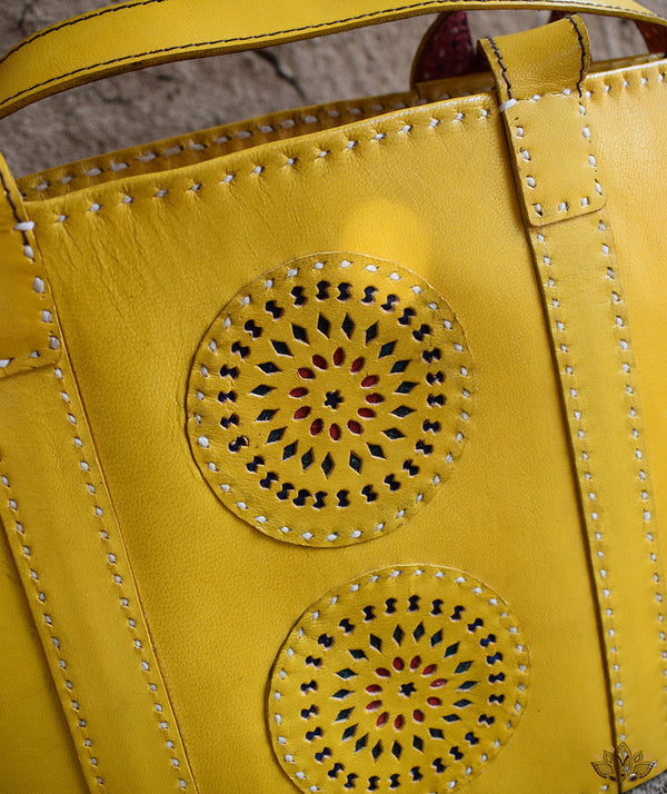 Leather Art Purse