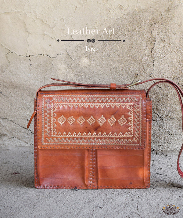 Leather Art Bag