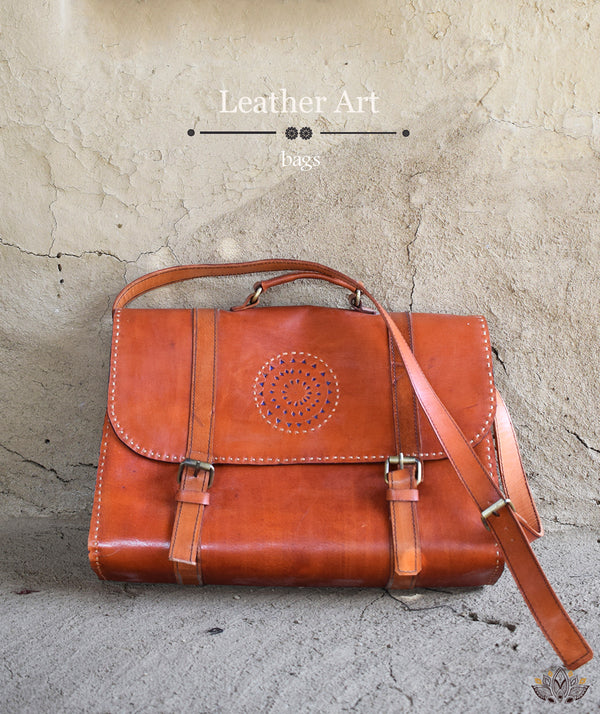 Leather Art Bag