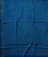 Ajrakh Cotton Handblock Printed Saree