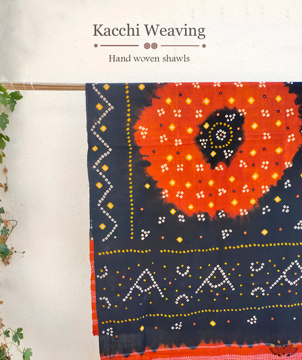 KACCHI WOOLEN HANDWOVEN SHAWL