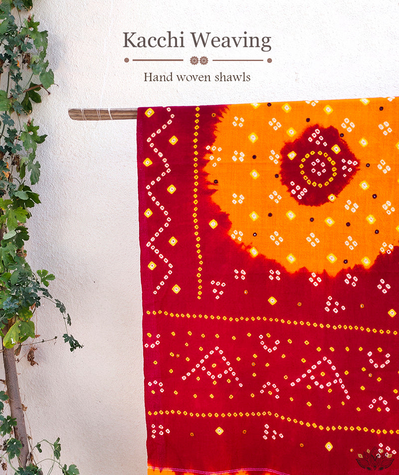 KACCHI WOOLEN HANDWOVEN SHAWL