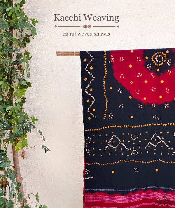 KACCHI WOOLEN HANDWOVEN SHAWL