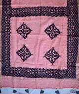 Applique HandStiched Chanderi Saree