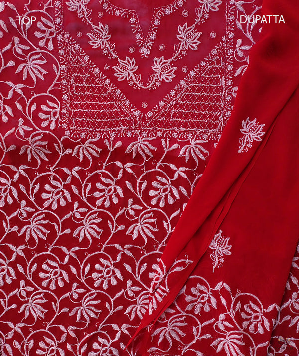 Chikankari Hand Embroidered Suit Piece