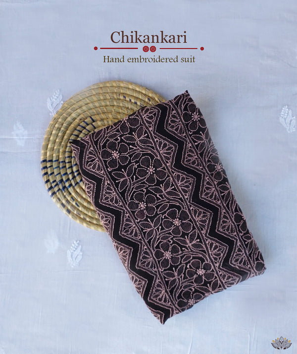 Chikankari Hand Embroidered Suit Piece