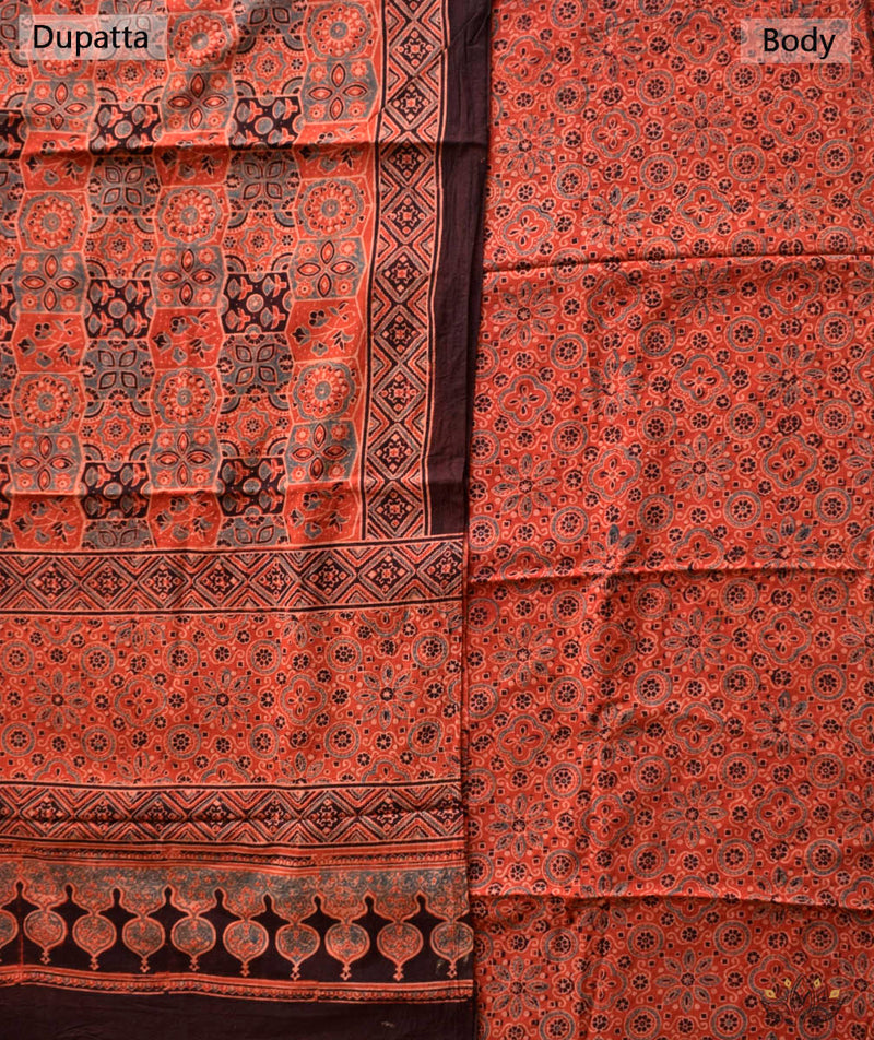 AJRAKH COTTON HAND BLOCK PRINTED TWO PIECE SUIT