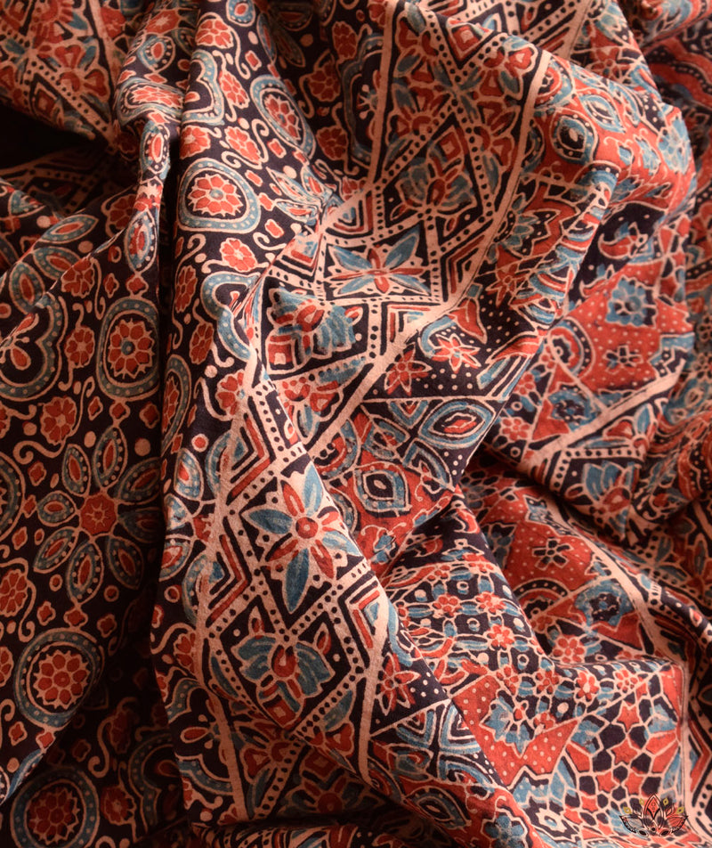 AJRAKH COTTON HAND BLOCK PRINTED TWO PIECE SUIT