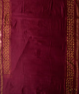 Applique HandStiched Chanderi Saree