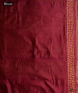 Applique HandStiched Chanderi Saree