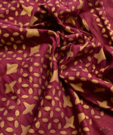 Applique HandStiched Chanderi Saree