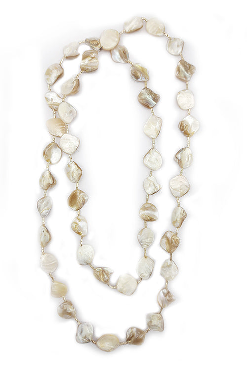 WHE Sea Secrets 'Pebble' Mother of Pearl Necklace