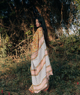 Sanganer Handblock Printed saree