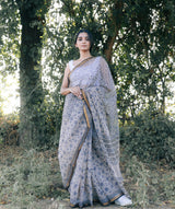 Bagru Handblock Printed saree