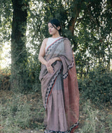 Bagru Handblock Printed saree