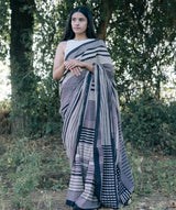 Dabu Handblock Printed saree