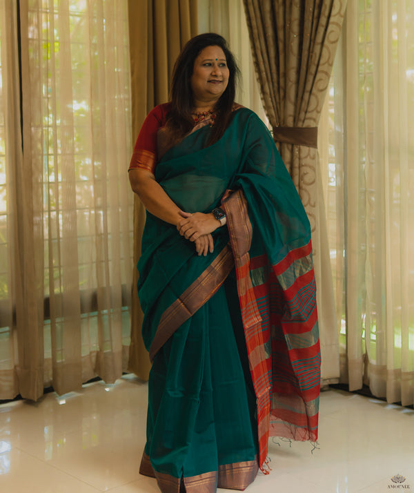 MAHESHWARI COTTON SILK SAREE