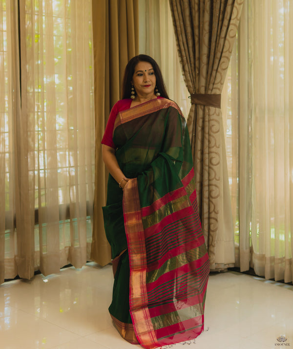 MAHESHWARI COTTON SILK SAREE