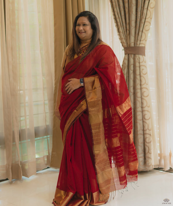 MAHESHWARI COTTON SILK SAREE