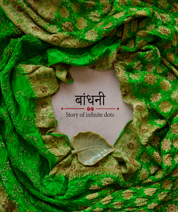 BANDHANI SILK DUPION SILK BUTA SAREE