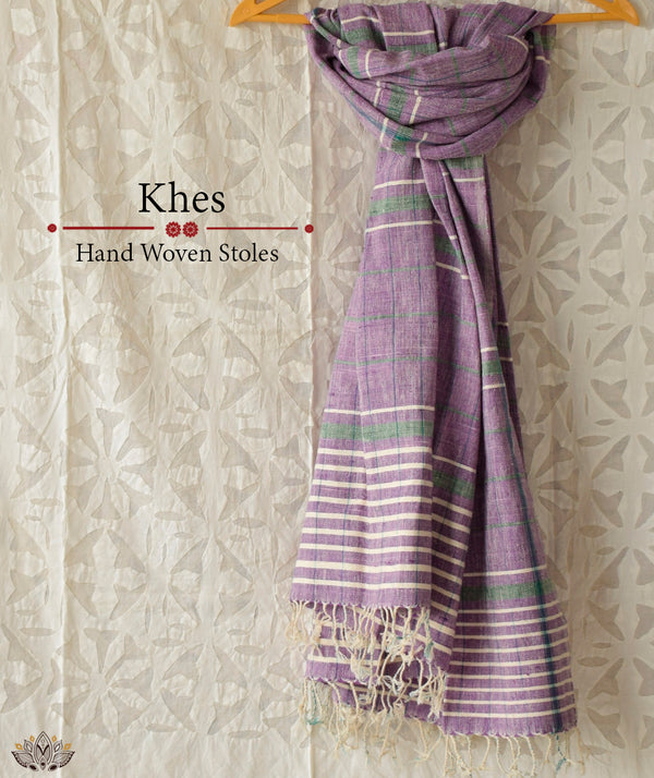KHES HANDWOVEN COTTON STOLES